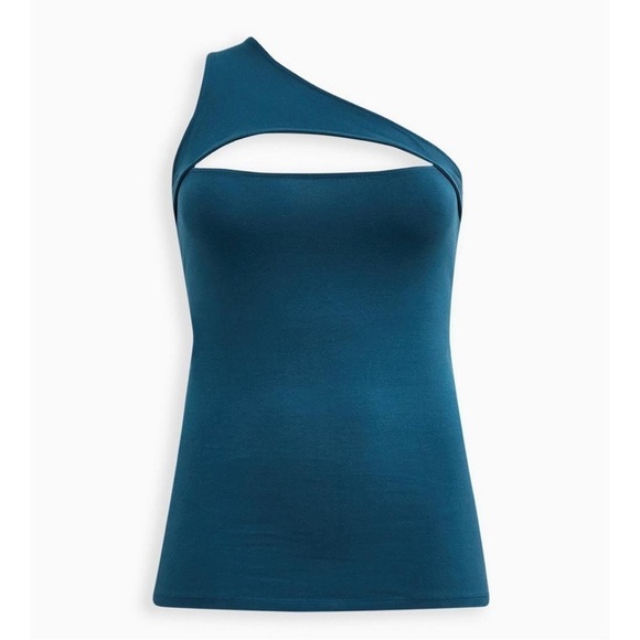 TORRID 6X/30 Foxy Cutout One Shoulder Tank Top (P16) - Picture 5 of 7